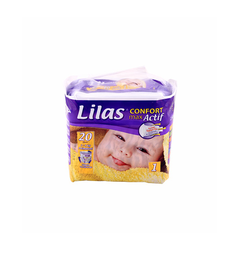 Lilas Couches Bebe Confort Max Actif T1 pcs Must Clean